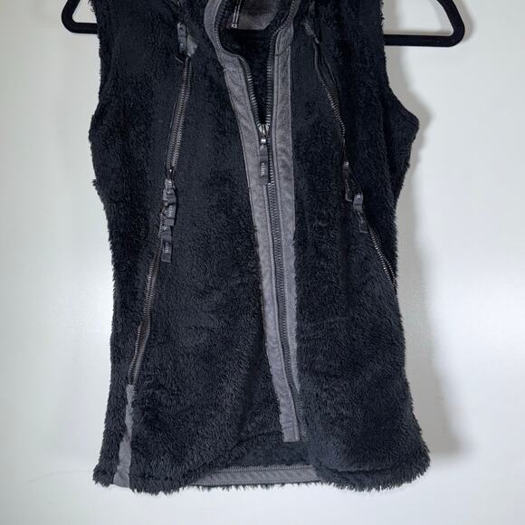 KUHL Flight Vest Women’s XS Black Fleece Zip Front High Collar Outdoor Hiking - Picture 11 of 16